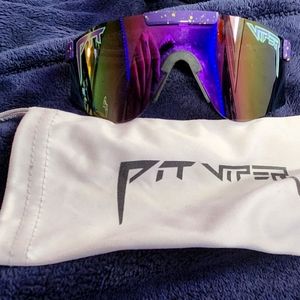 Pit Vipers (purple and yellow)